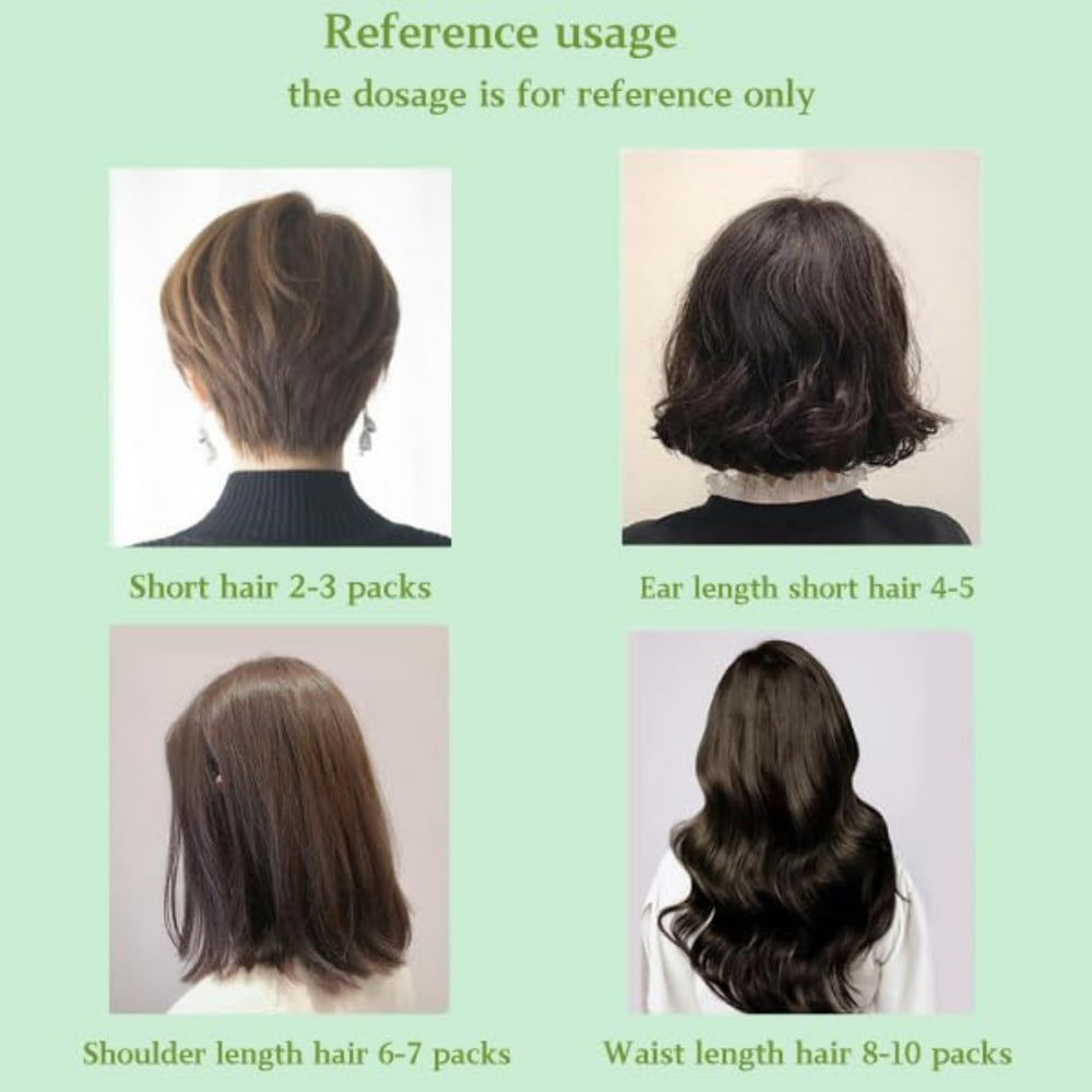Shiny Chestnut Brown hair result after using QUAAM Bubble Dye.