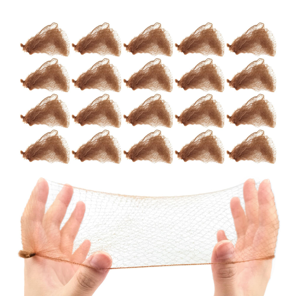 Quacc bun hair nets packaging with individually wrapped pieces for easy access