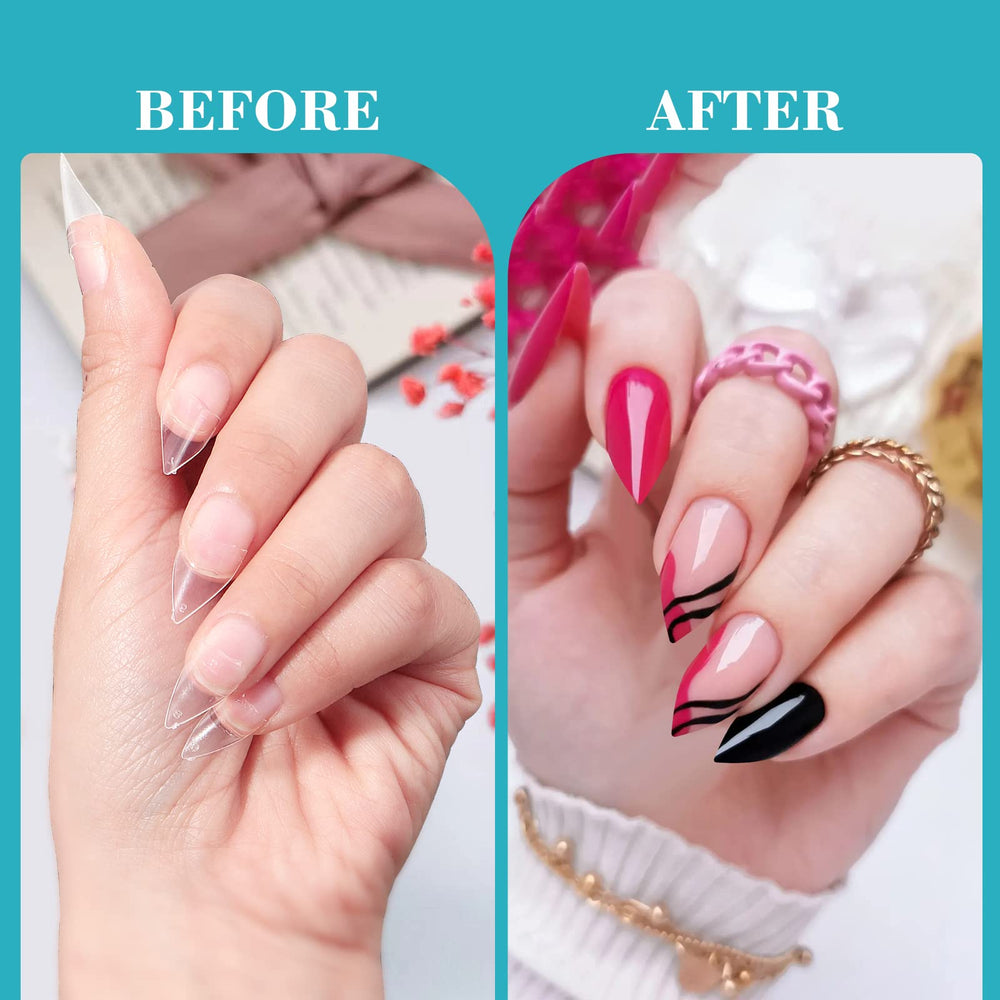 Quaferen nail tips suitable for salon and home DIY nail art
