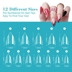 Quaferen soft gel almond shape nail tips highlight ultra-thin flexibility and natural blend