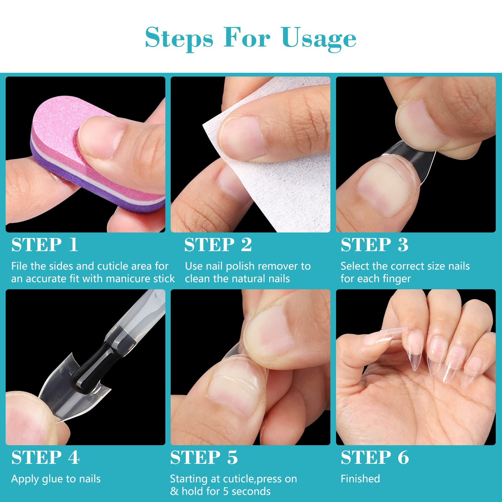 Quaferen twelve-size box helps find the perfect fit for every nail