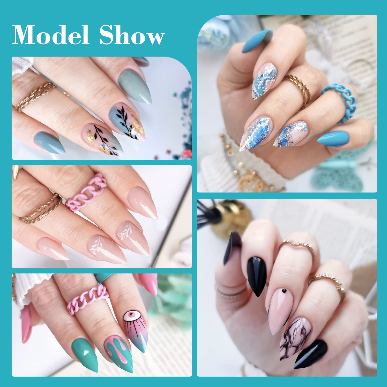 Quaferen tips ideal for weddings, parties, and festive nail designs