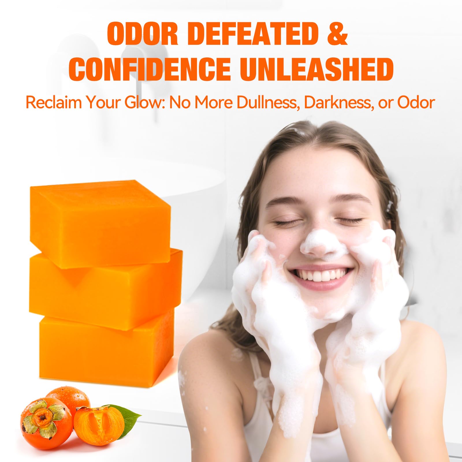 QualiLife Persimmon Bar suitable for armpits, feet, and active routines