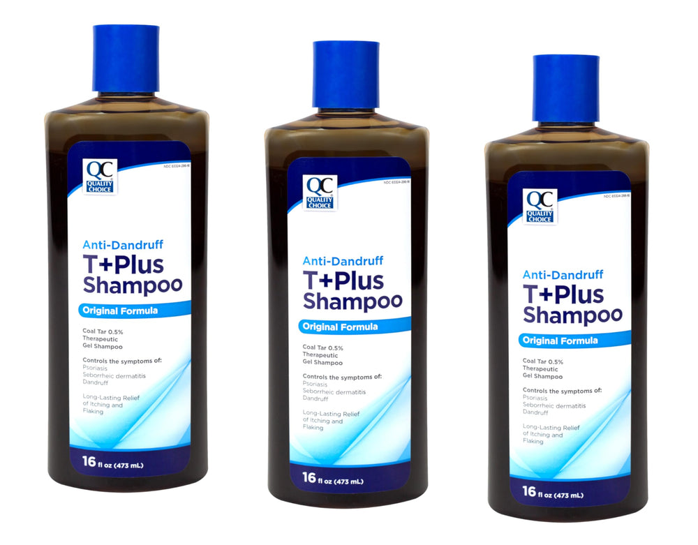 Quality Choice 473 mL bottle with label ready for routine scalp care.