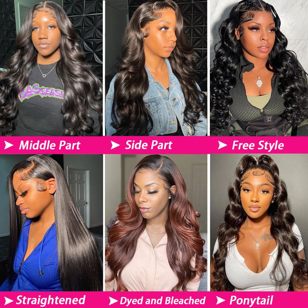 Quandian 13x6 wig with easy knots bleaching for natural look.