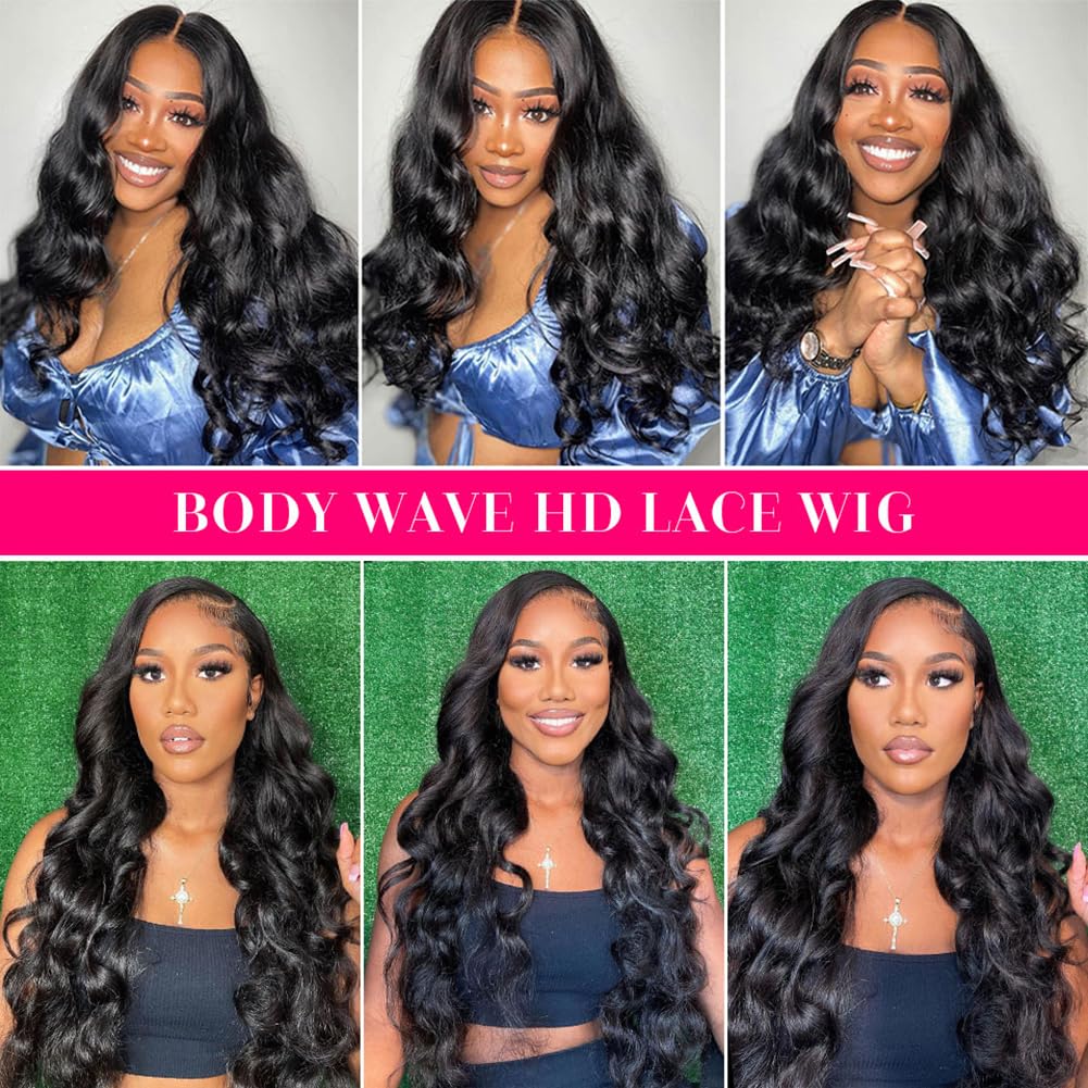 Quandian 28 inch body wave wig with professional after-sales support.