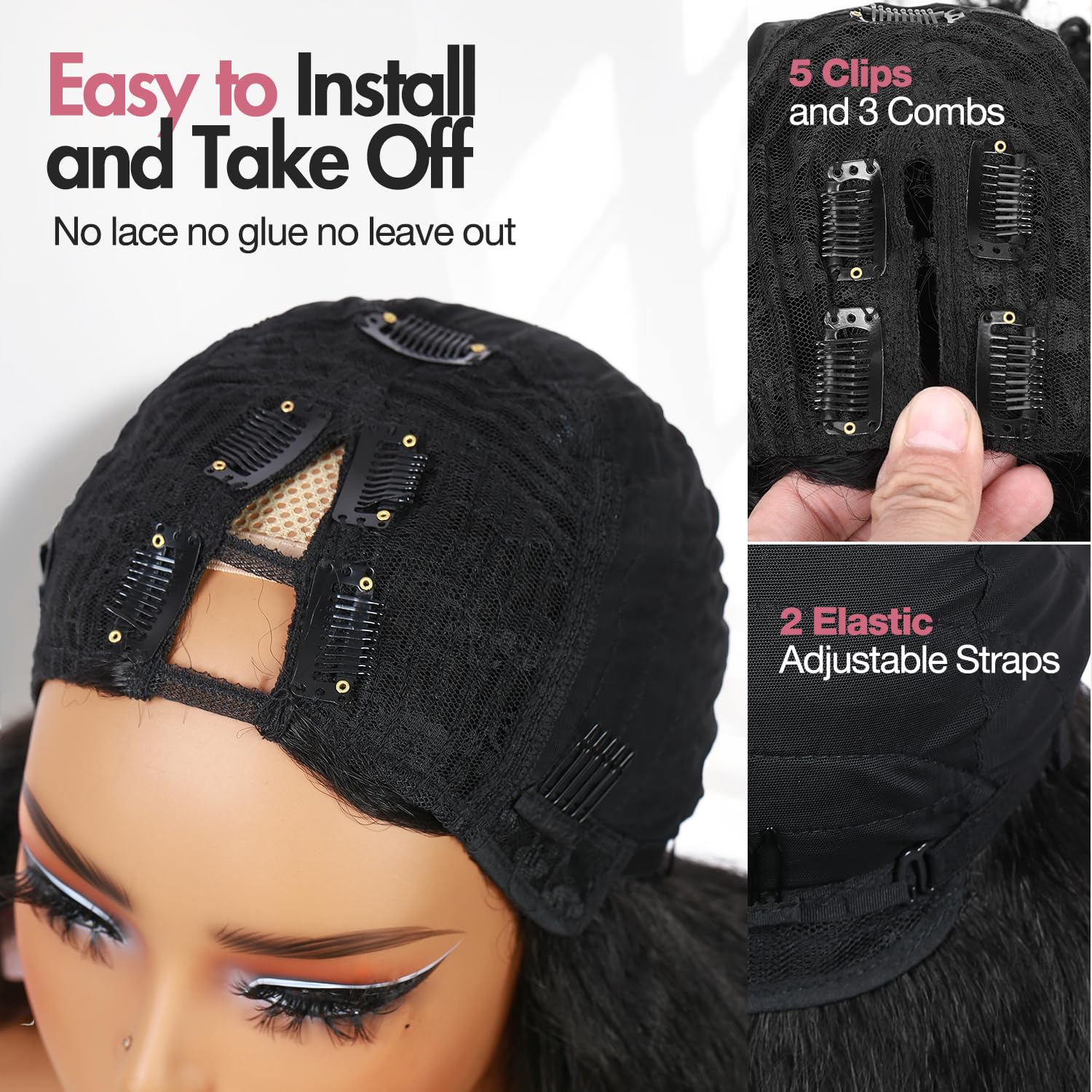 Quantum Love Free lashes included with wig package for a complete look.