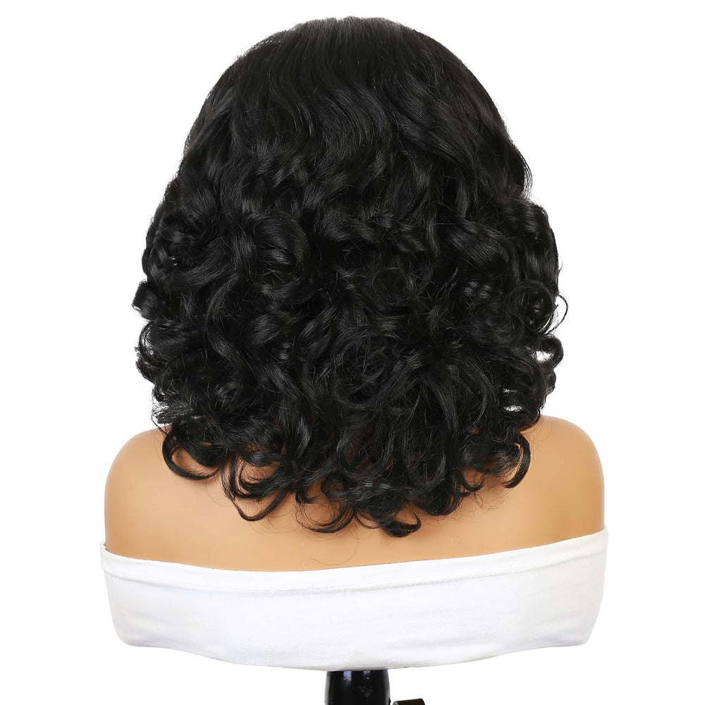 Quantum Love headband wig close-up reveals texture and curl detail.