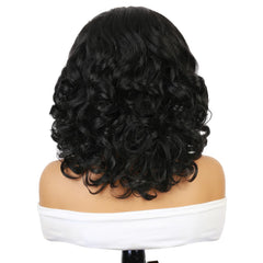 Quantum Love headband wig close-up reveals texture and curl detail.