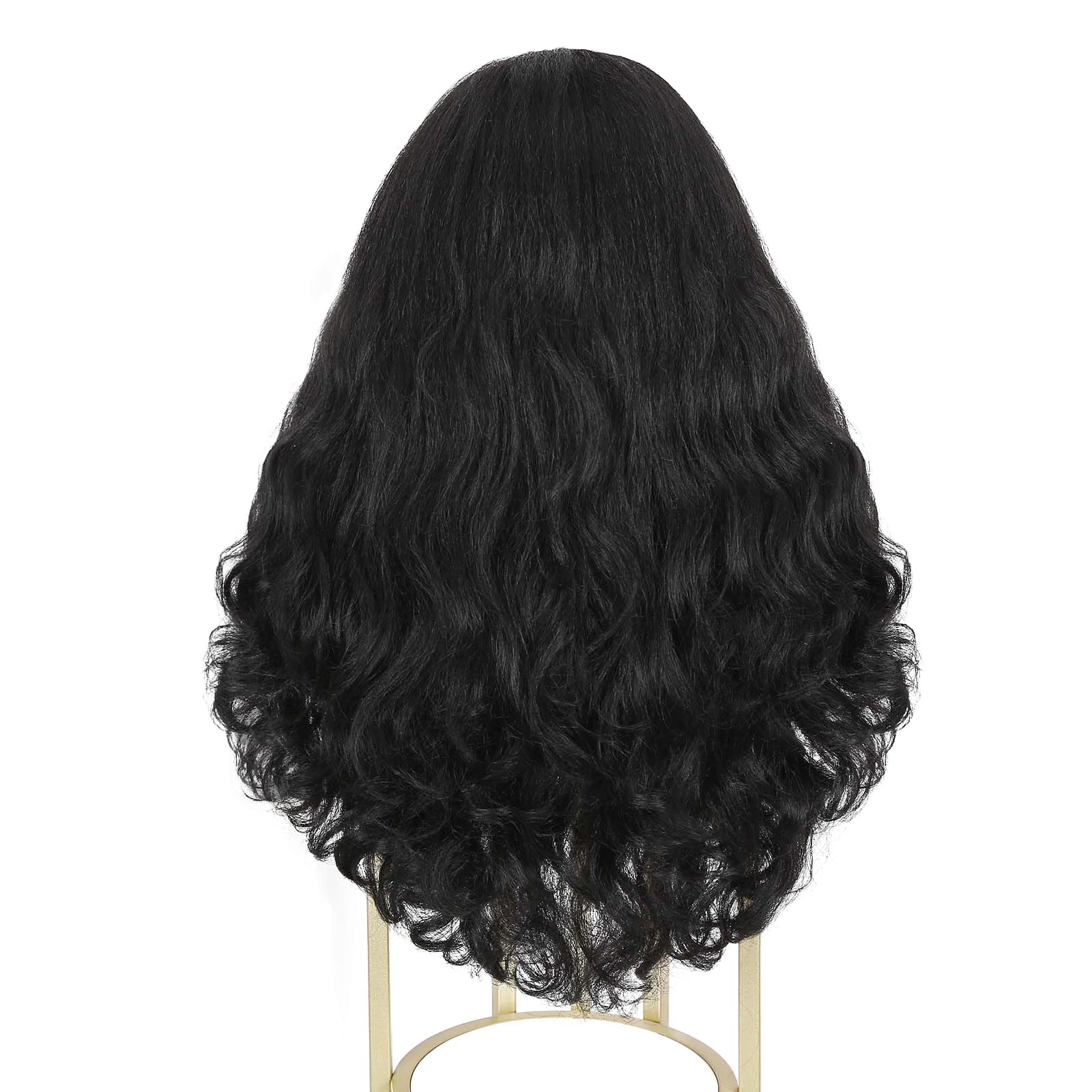 No glue needed with Quantum Love Yaki headband wig for quick wear.