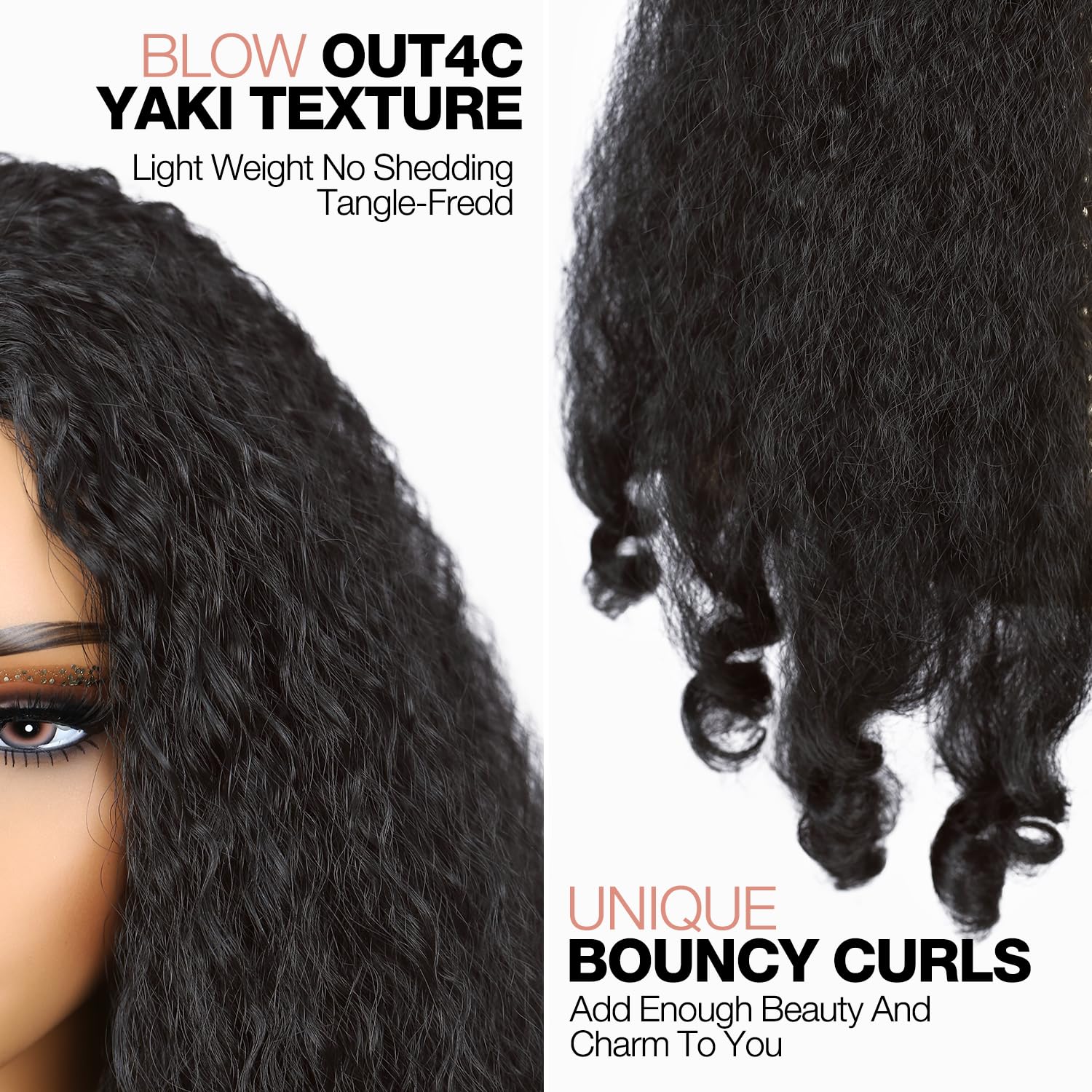 Quantum Love Yaki Curly Wig 24-inch length offers dramatic, versatile styling options.