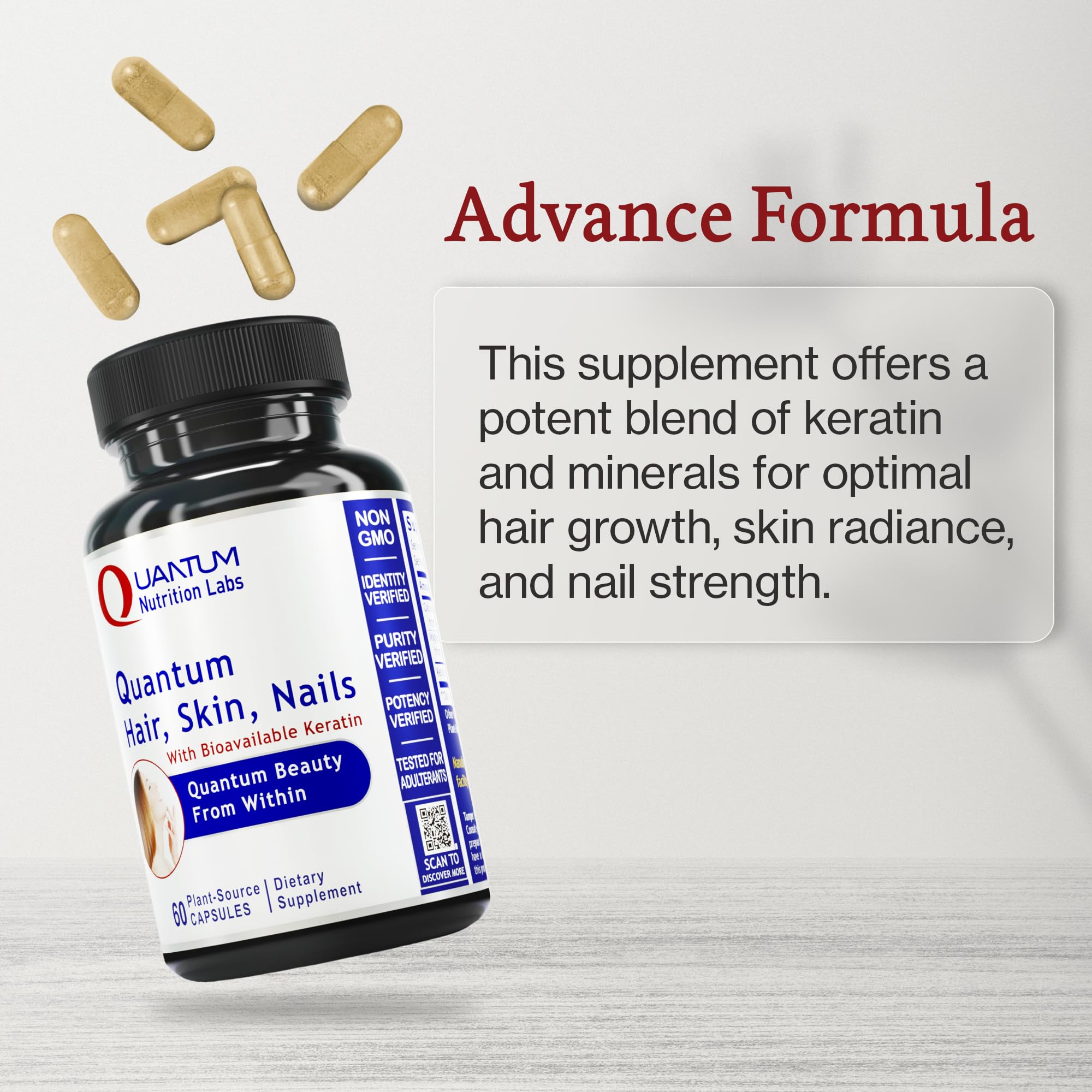 Daily use capsules from Quantum Nutrition Labs offer a simple routine.