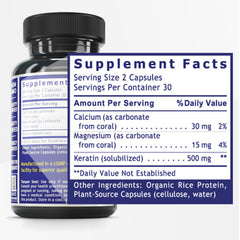 Capsules of Quantum Nutrition keratin supplement for easy daily use.