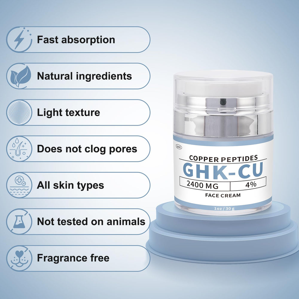 QUBIT GHK-Cu cream used in nightly skincare routine for deep hydration