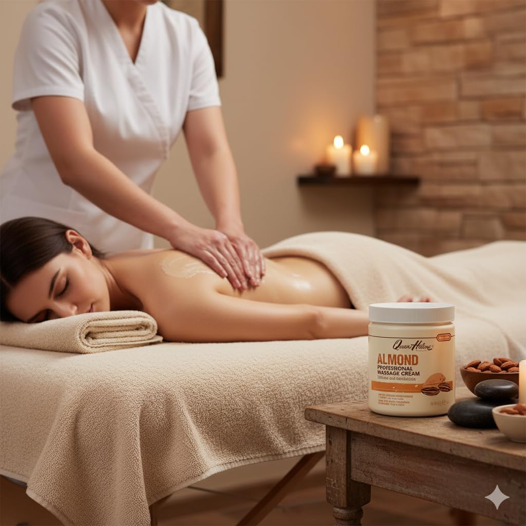 Queen Helene Almond Massage Cream ideal for at-home body softness routines