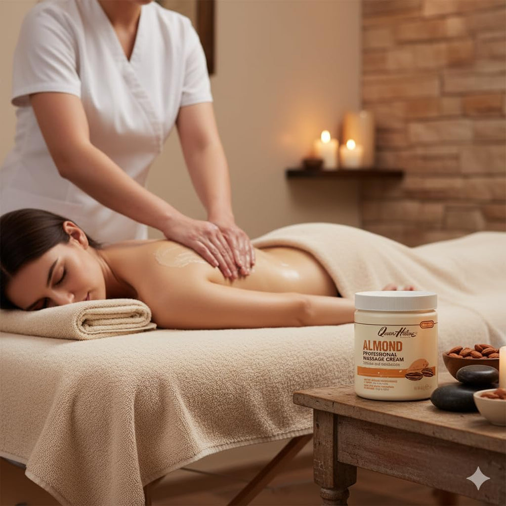 Queen Helene Almond Massage Cream ideal for at-home body softness routines