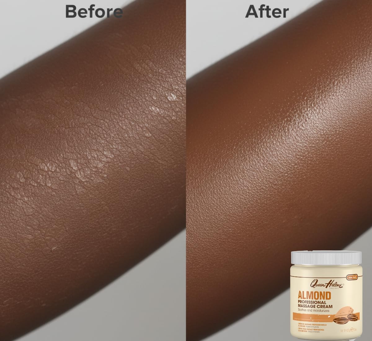 Queen Helene Almond Massage Cream provides hydration for supple skin