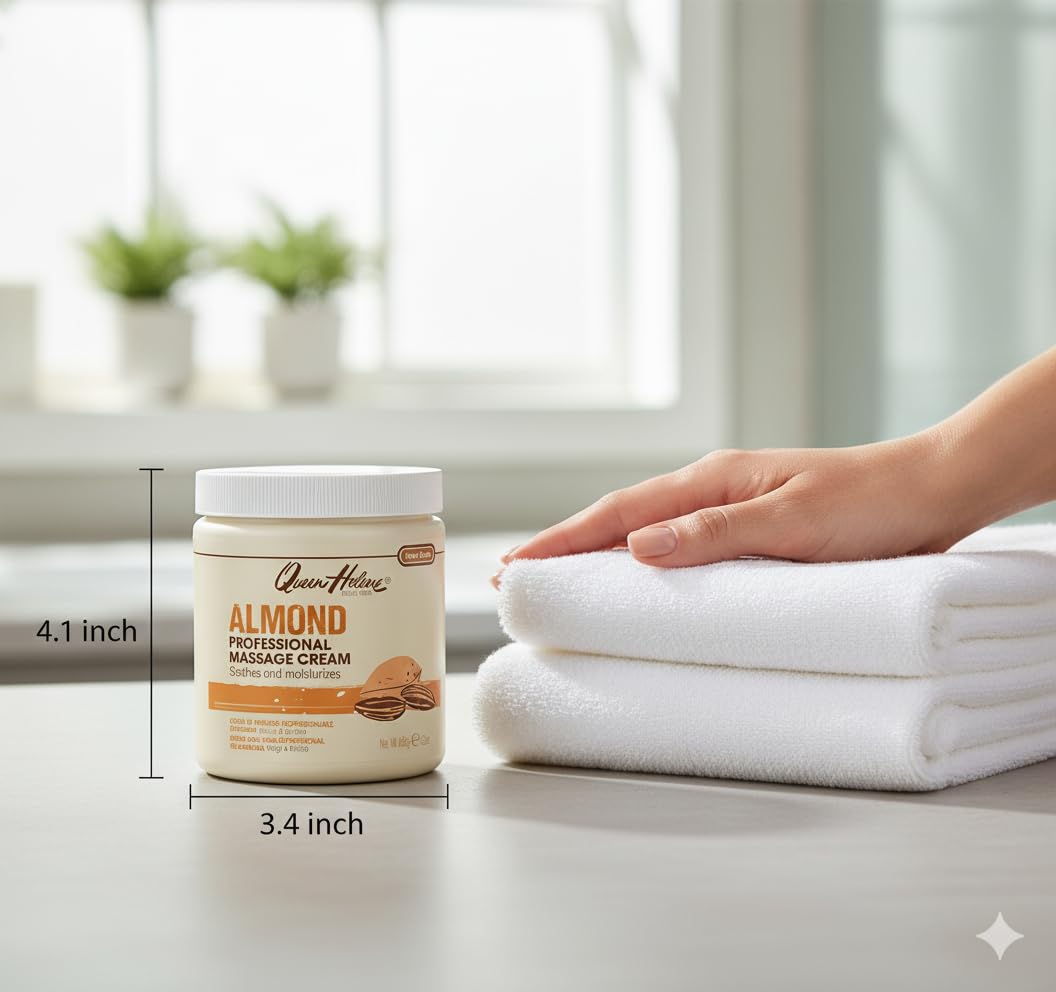 Queen Helene Almond Massage Cream nourishes skin for revitalization
