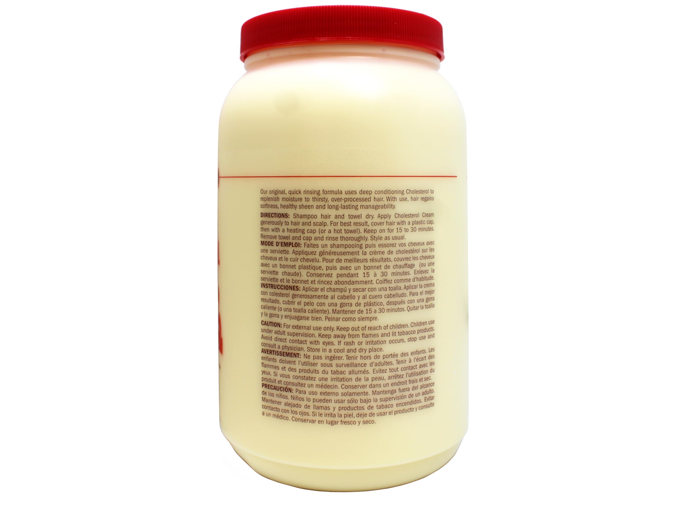 Queen Helene Cholesterol Hair Conditioning Cream being applied for smoother, more manageable hair.