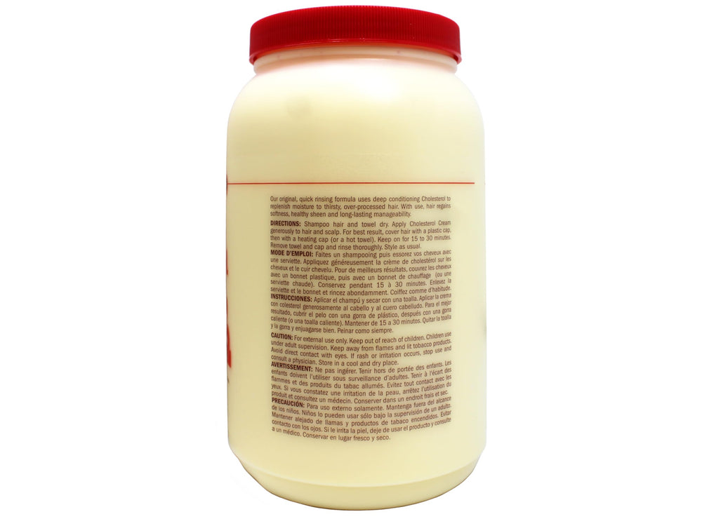 Queen Helene Cholesterol Hair Conditioning Cream being applied for smoother, more manageable hair.