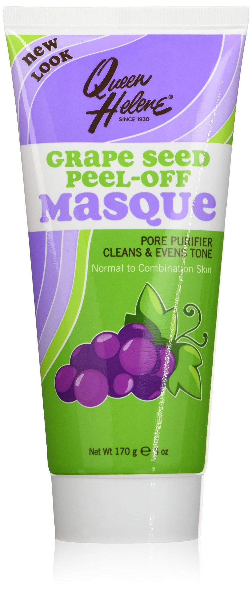Queen Helene grape seed peel-off mask jar application promotes clearer pores