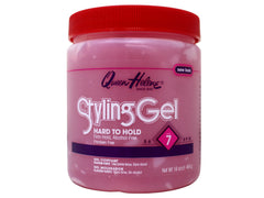 Queen Helene Hard to Hold Gel jar delivering long-lasting control and a clean finish.