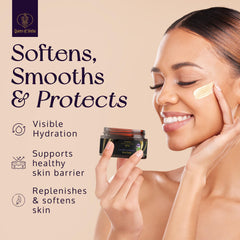 Queen of Shea raw Nilotica shea butter close-up highlighting creamy richness