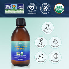 QUEEN OF THE THRONES Organic Golden Castor Oil application demonstrates versatile uses.