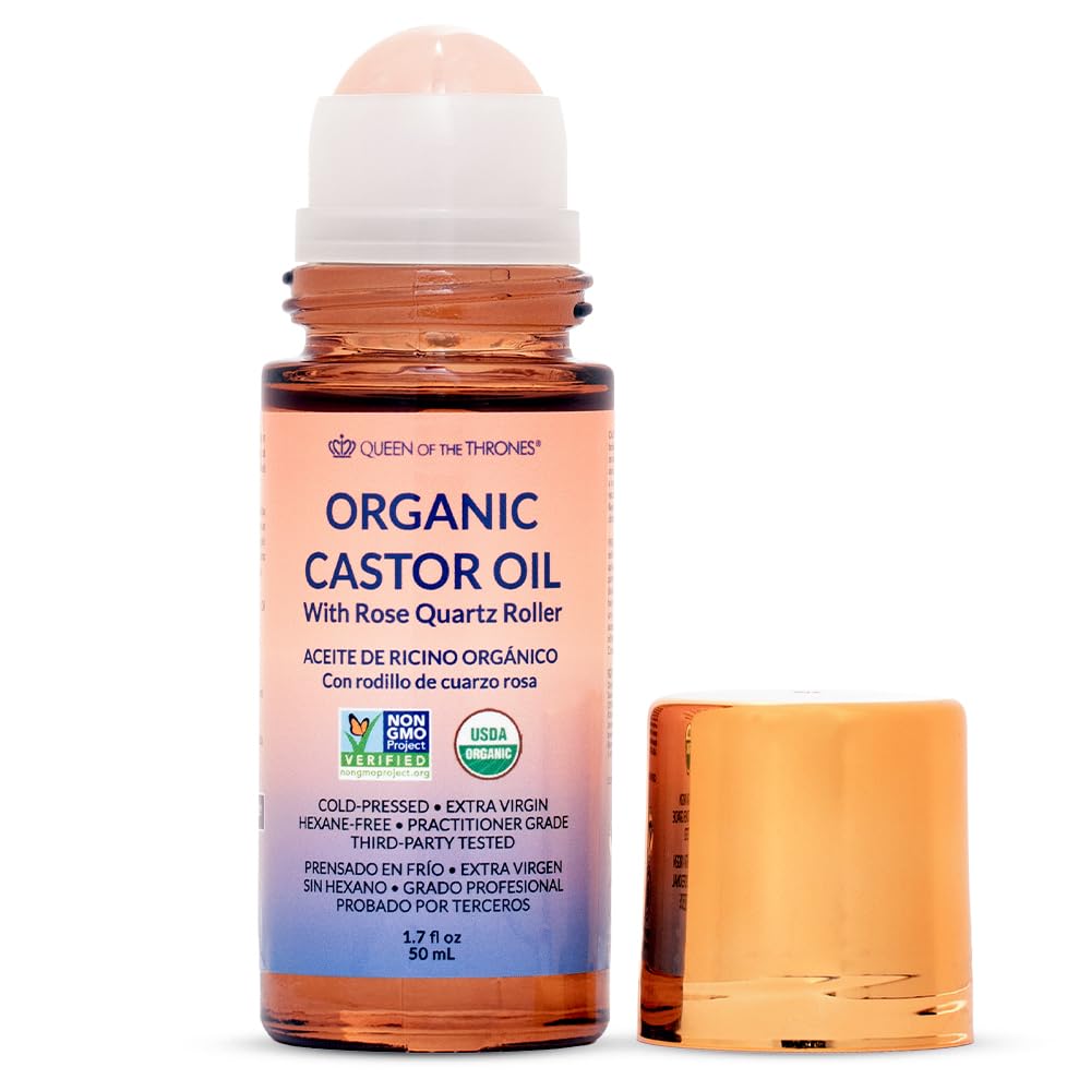 QUEEN OF THE THRONES Rose Quartz Roll-On for precise, soothing skin care