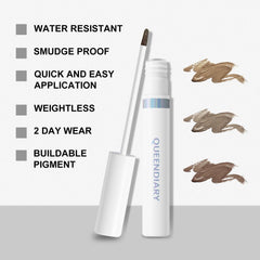 QueenDairy QueenDiary Eyebrow Gel subtle tint on natural brows.