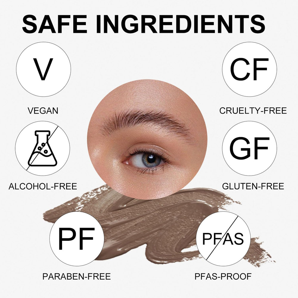 QueenDairy QueenDiary Eyebrow Gel transfer-proof finish stays put.