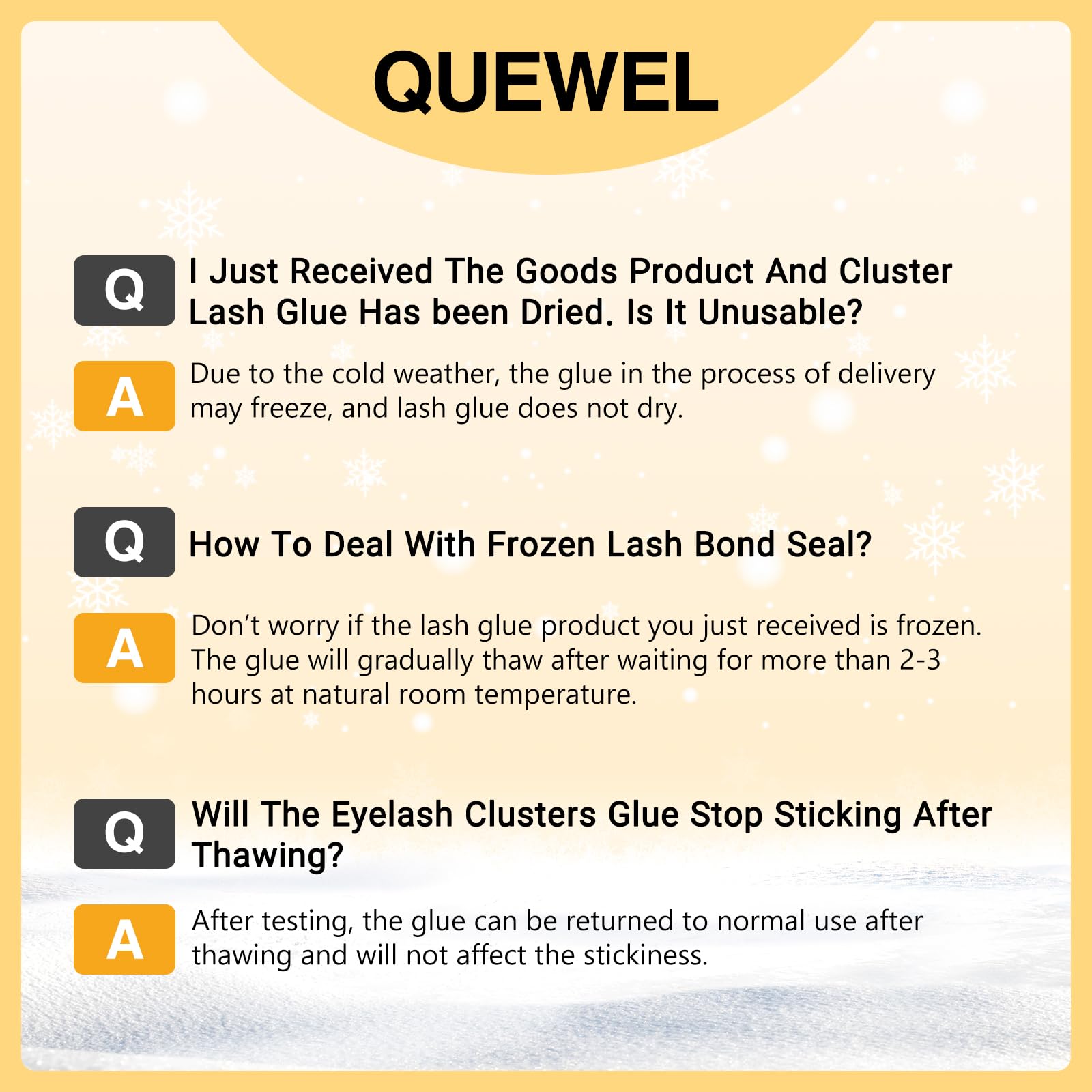 QUEWEL 8-14mm lengths offer versatile lash style options