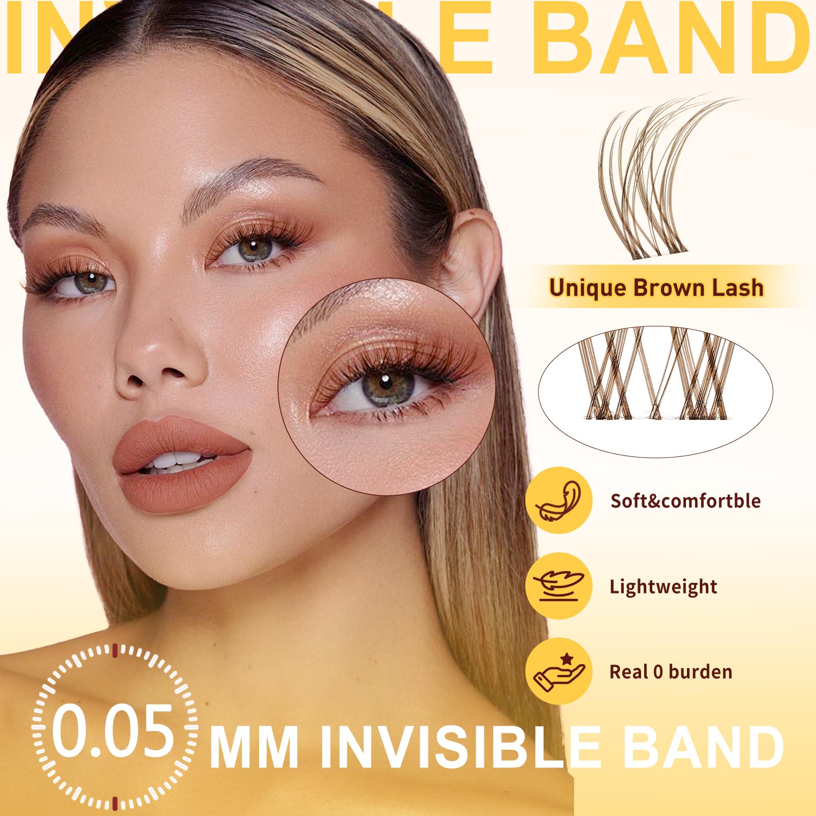 QUEWEL brown clusters provide a party-ready, natural look