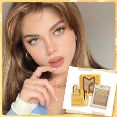 QUEWEL brown wispy clusters 10-18mm designed for easy application
