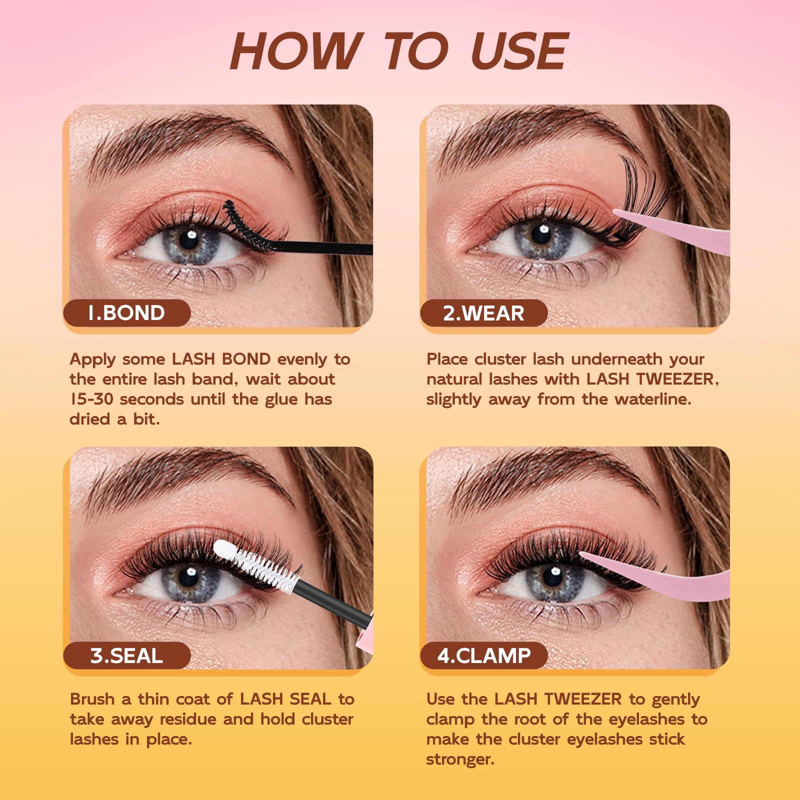 QUEWEL DIY doll-eye look for a softer, natural enhancement.