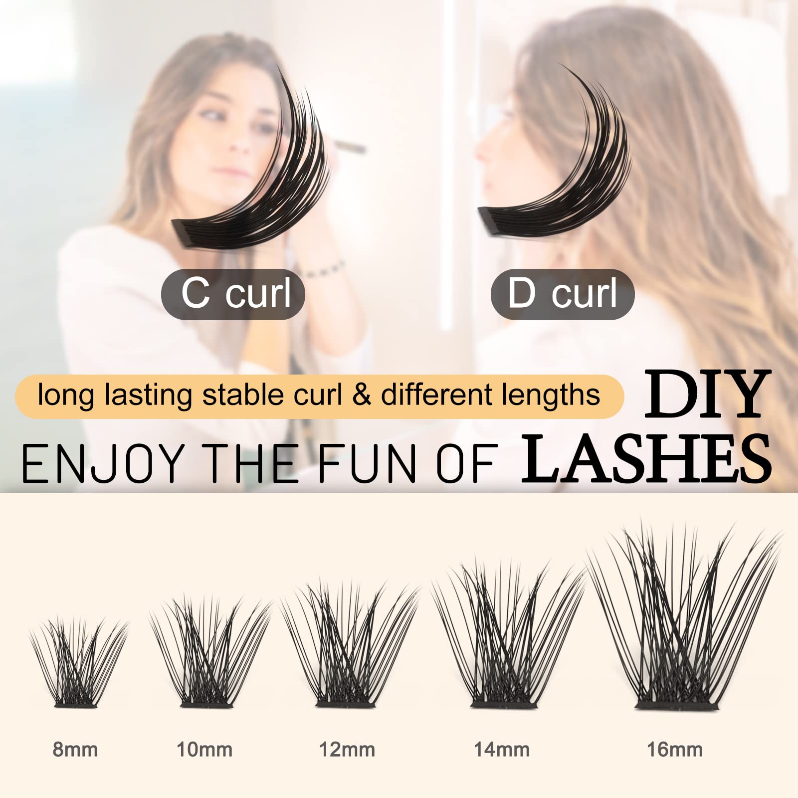 QUEWEL DIY at-home lash kit for personalized looks