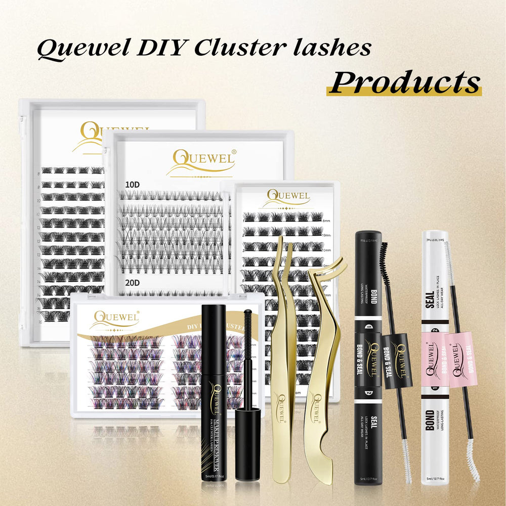 QUEWEL DIY lash extension workspace ready for polished results.