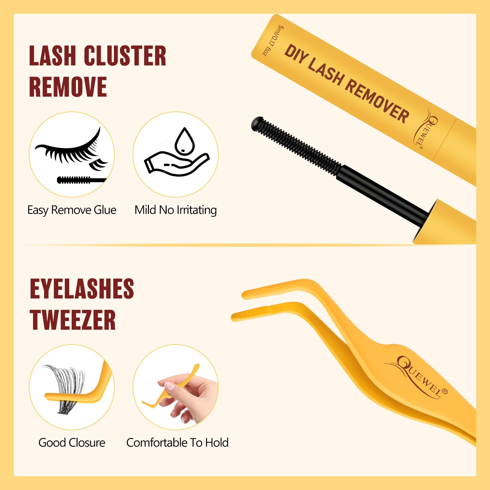 QUEWEL diy lash styling kit enables flexible eye looks at home