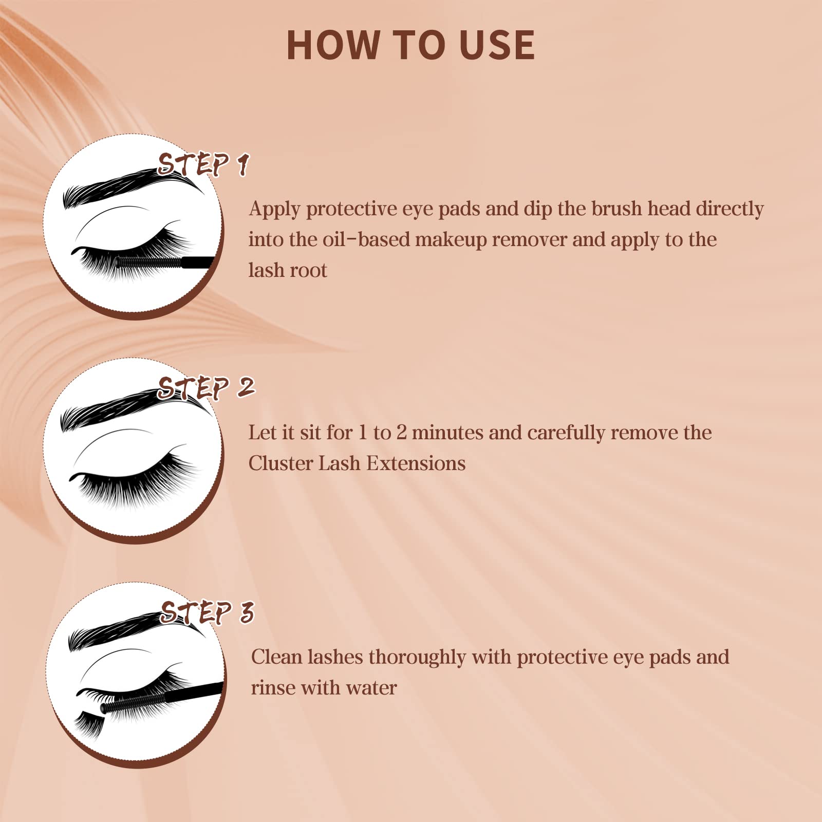 QUEWEL DIY lashes in hand illustrating easy home use