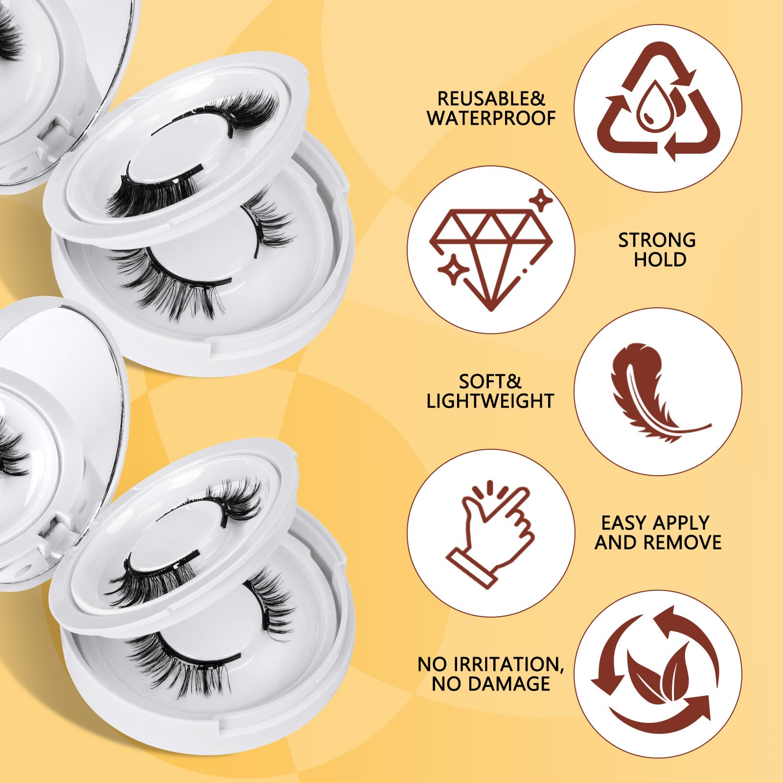 QUEWEL lash clip demonstrates secure magnetic attachment near the lash line.