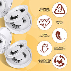QUEWEL lash clip demonstrates secure magnetic attachment near the lash line.