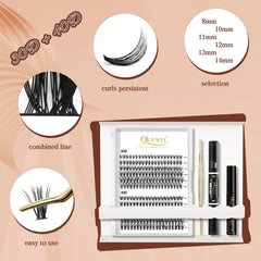 QUEWEL lash clusters applicator for precise placement