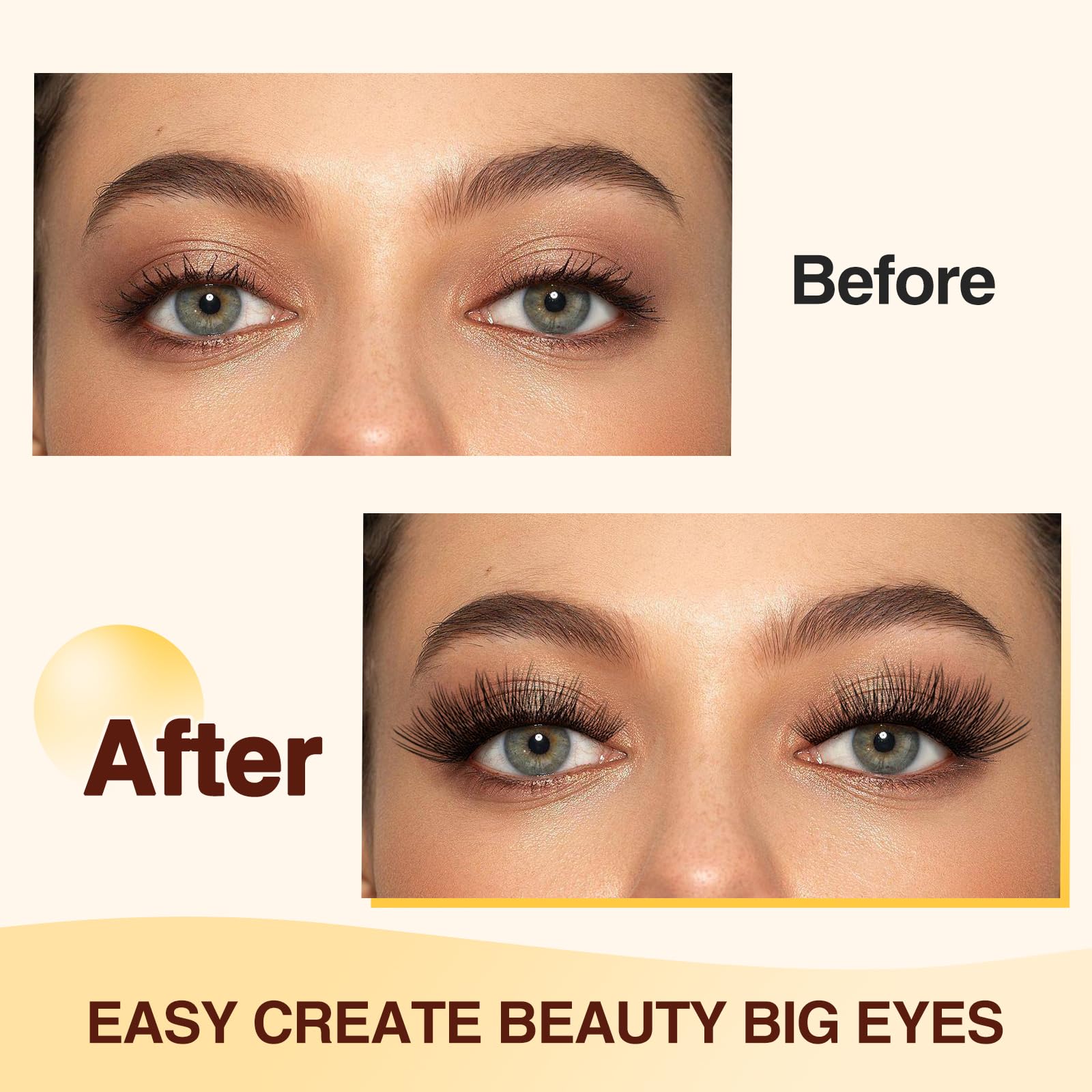 QUEWEL mix-length lash clusters 10-18mm for varied looks.