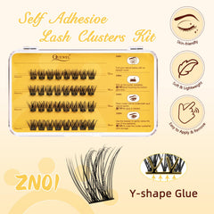 QUEWEL lash tweezers with non-stick coating for easy, precise lash placement.