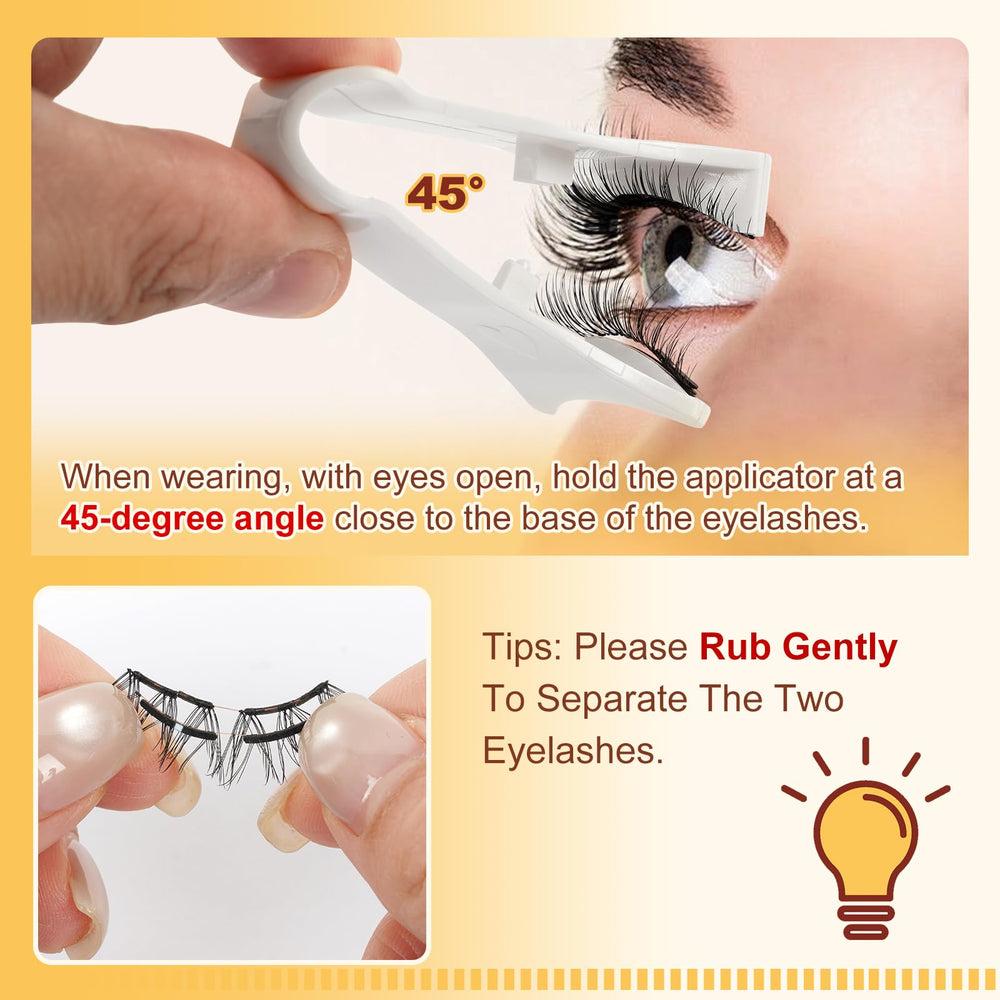QUEWEL reusable magnetic lashes for multiple wears with care.