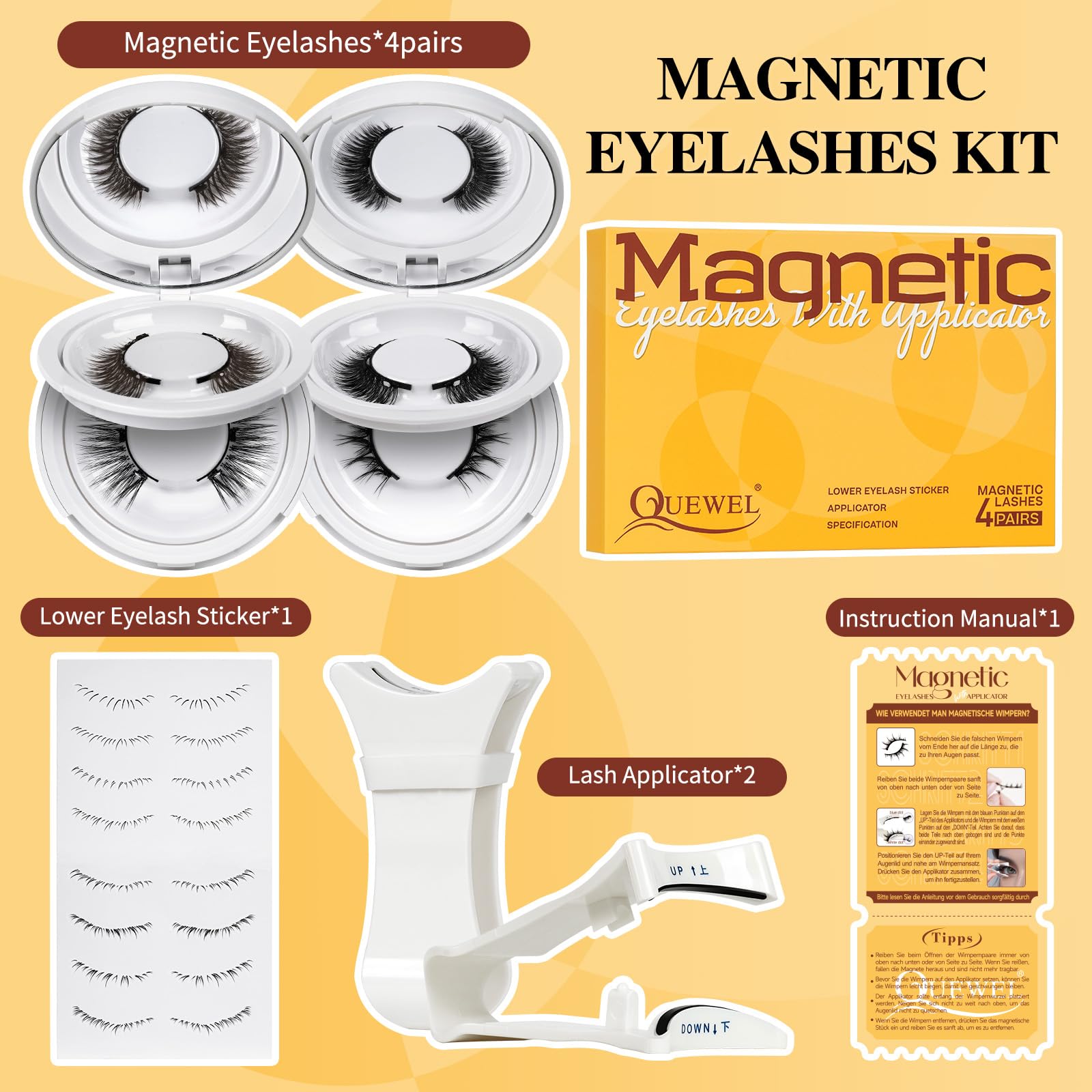 QUEWEL secure magnet design for reliable wear during busy days.