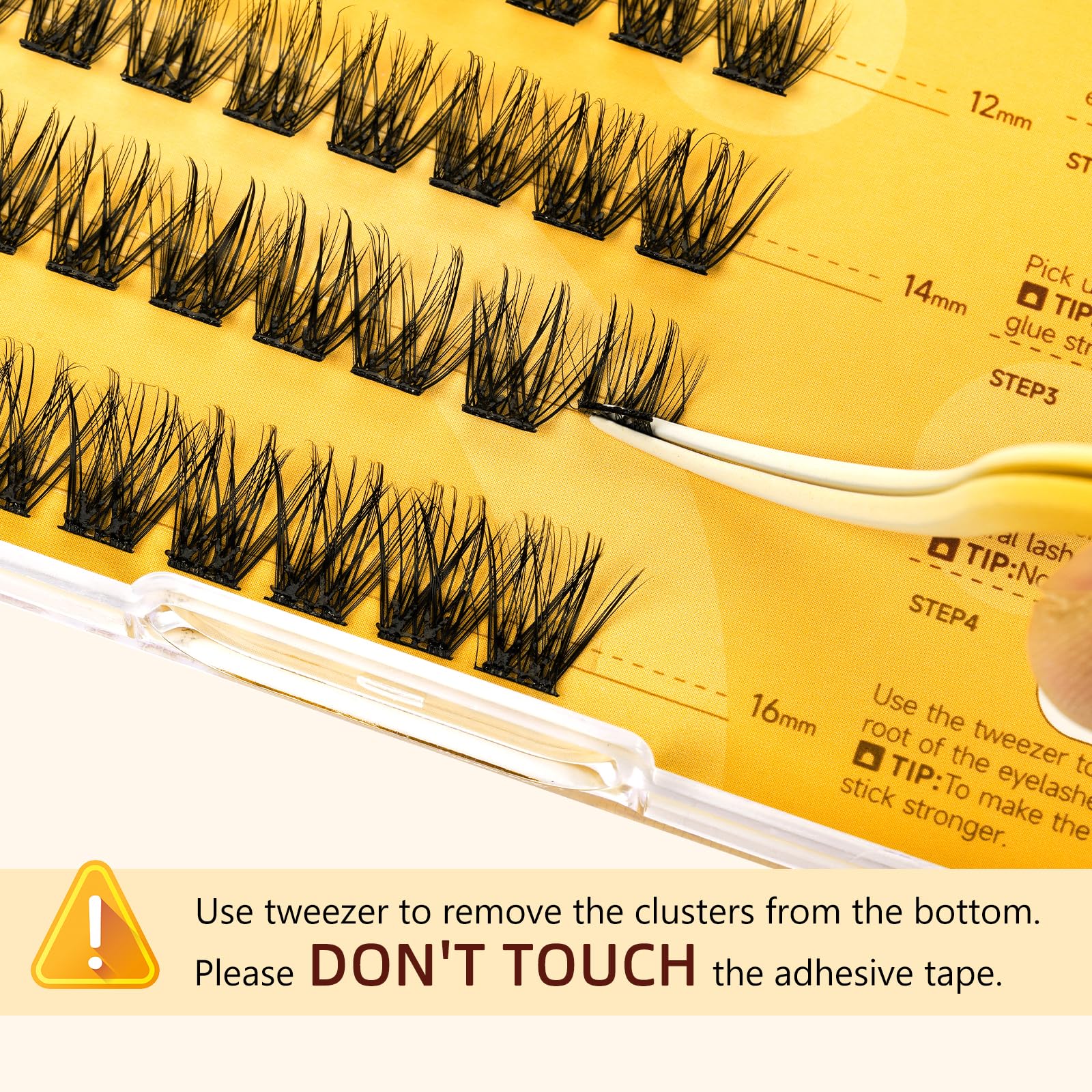 QUEWEL travel-friendly kit designed for quick glue-free lash application.