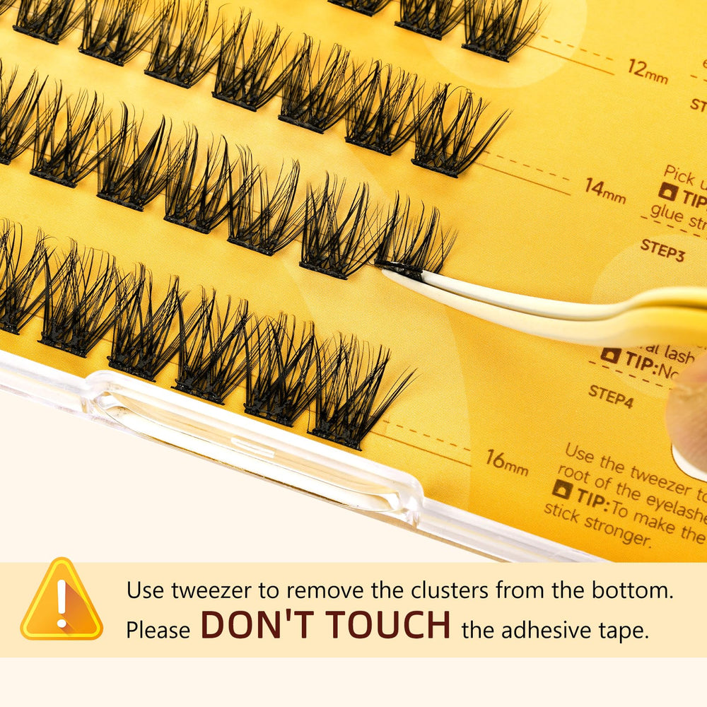 QUEWEL travel-friendly kit designed for quick glue-free lash application.