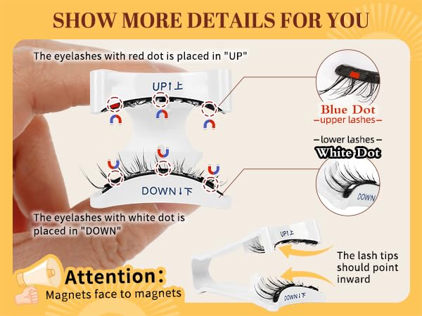 QUEWEL two-pair magnetic lashes for quick, secure wear without eyeliner