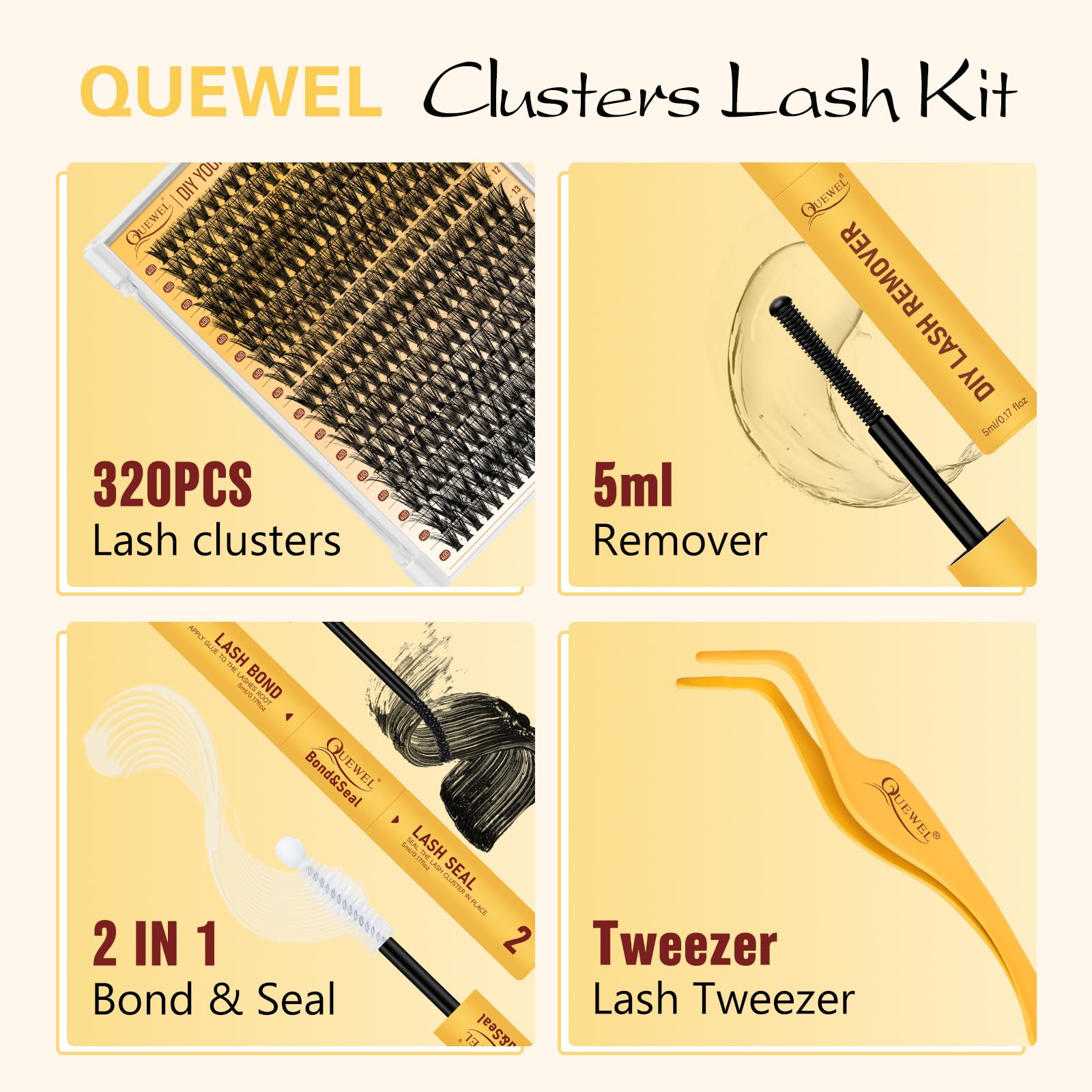 QUEWEL waterproof sweatproof seal helps wear longer